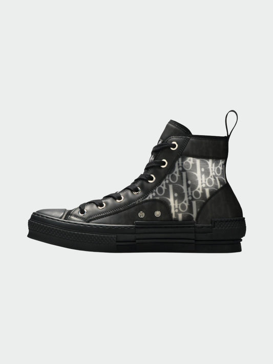 Dior B23 High Top Canvas Oblique Black
