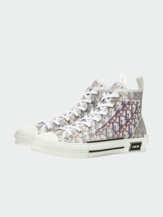 Dior B23 High Top Red Blue Oblique