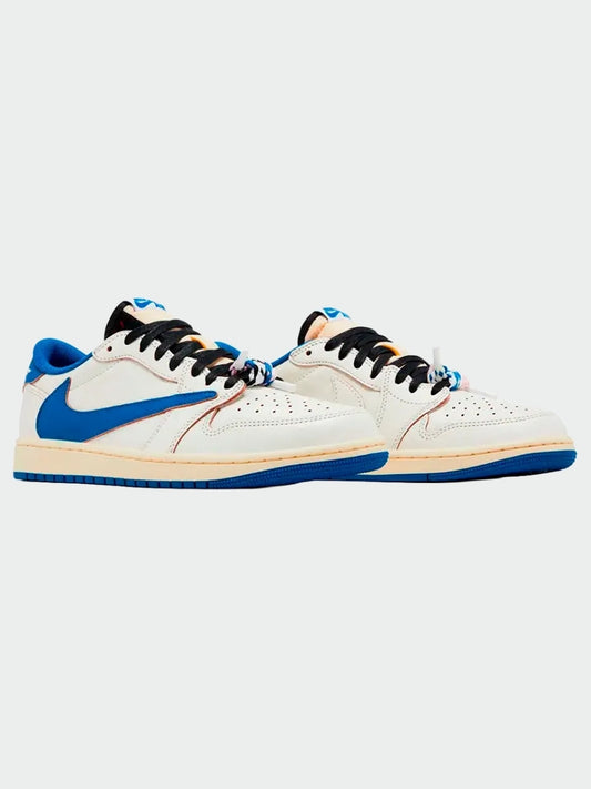 TENIS JORDAN 1 LOW OG SP FRAGMENT X TRAVIS SCOTT SAIL MILITARY BLUE