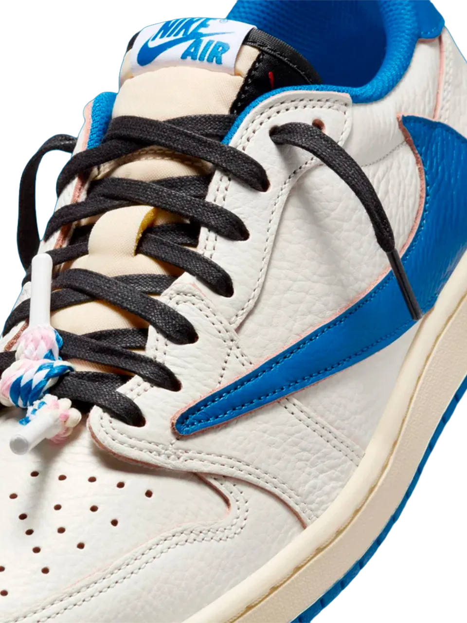TENIS JORDAN 1 LOW OG SP FRAGMENT X TRAVIS SCOTT SAIL MILITARY BLUE