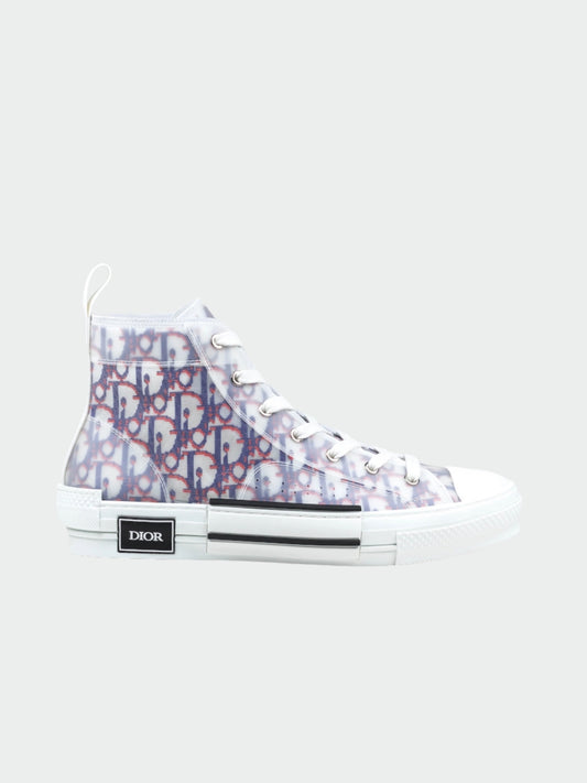 Dior B23 High Top Red Blue Oblique