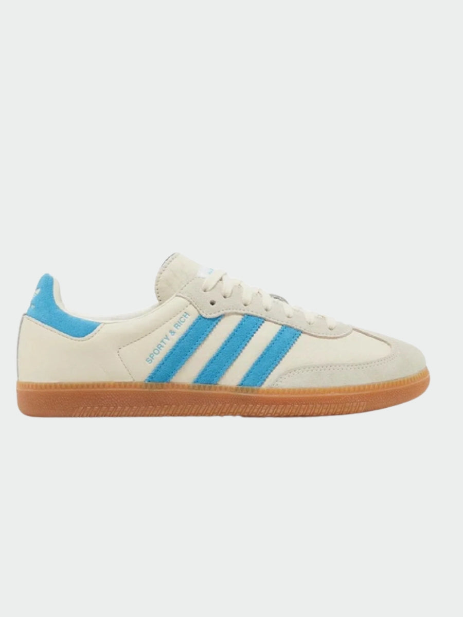 TENIS ADIDAS SAMBA OG SPORTY & RICH CREAM BLUE