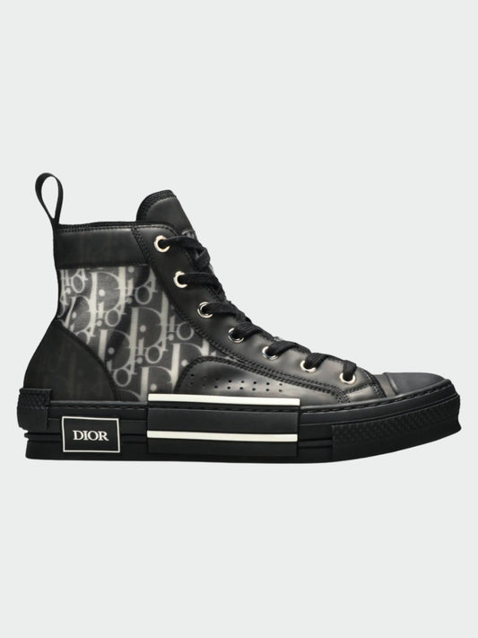 Dior B23 High Top Canvas Oblique Black