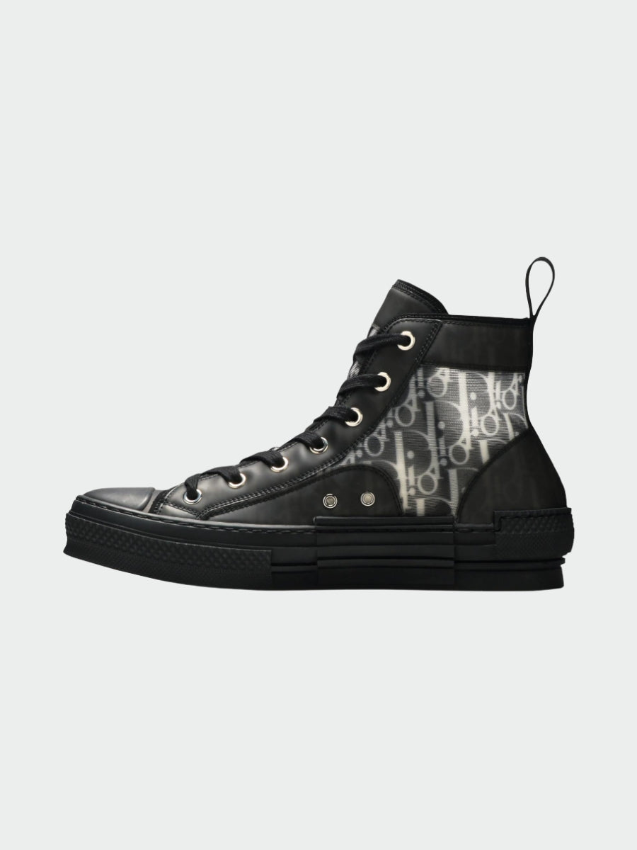 Dior B23 High Top Canvas Oblique Black