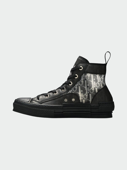 Dior B23 High Top Canvas Oblique Black