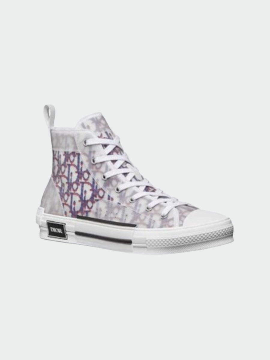 Dior B23 High Top Red Blue Oblique