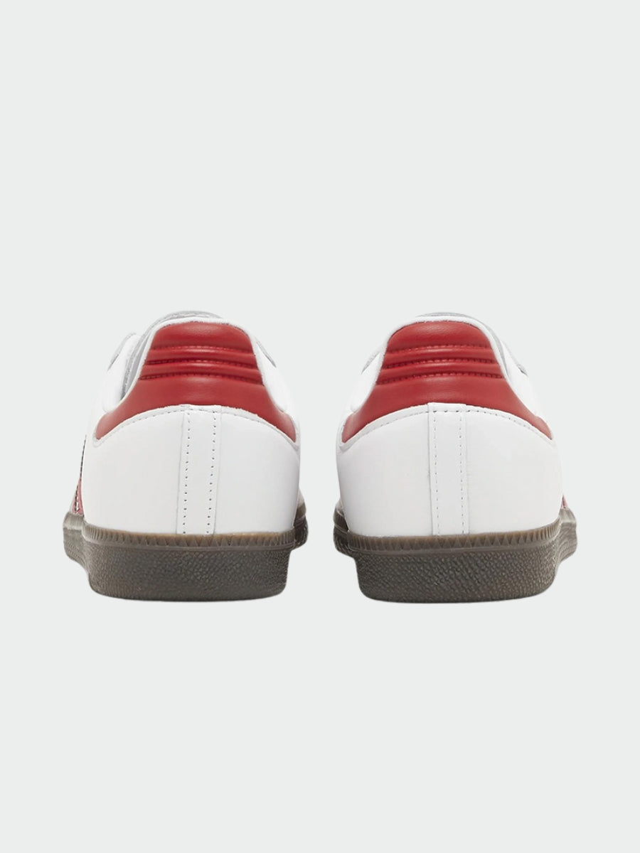 TENIS ADIDAS SAMBA OG WHITE BETTER SCARLET
