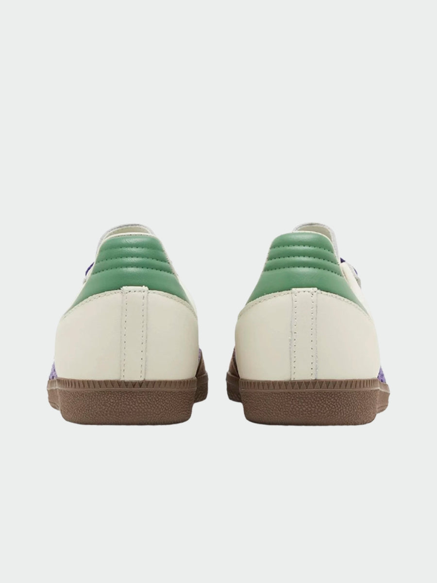TENIS ADIDAS SAMBA OG OFF WHITE CORE PURPLE GREEN BROWN