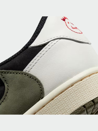 Tenis Air Jordan 1 Low Og Travis Scott Olive