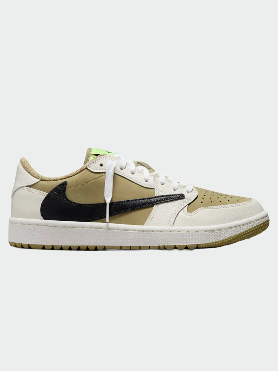 Tenis Air Jordan 1 Low Golf Travis Scott Neutral Olive