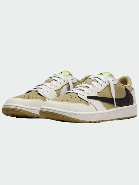 Tenis Air Jordan 1 Low Golf Travis Scott Neutral Olive