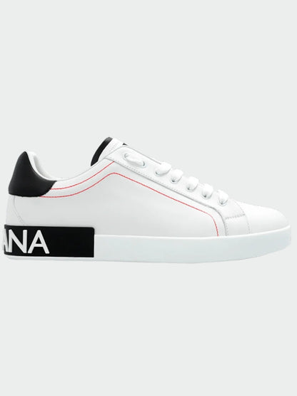 TENIS DOLCE & GABBANA PORTOFINO WHITE BLACK