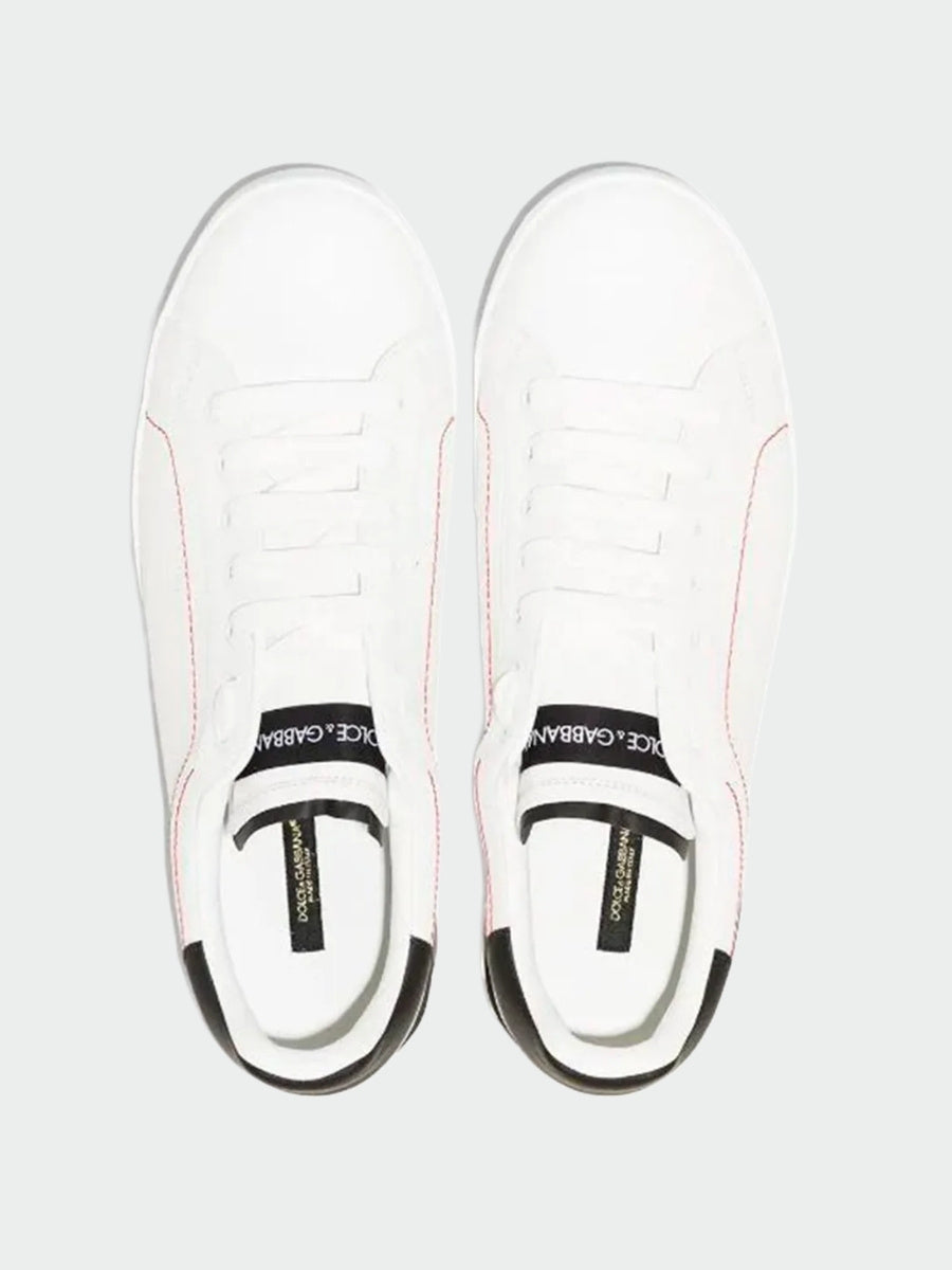 TENIS DOLCE & GABBANA PORTOFINO WHITE BLACK