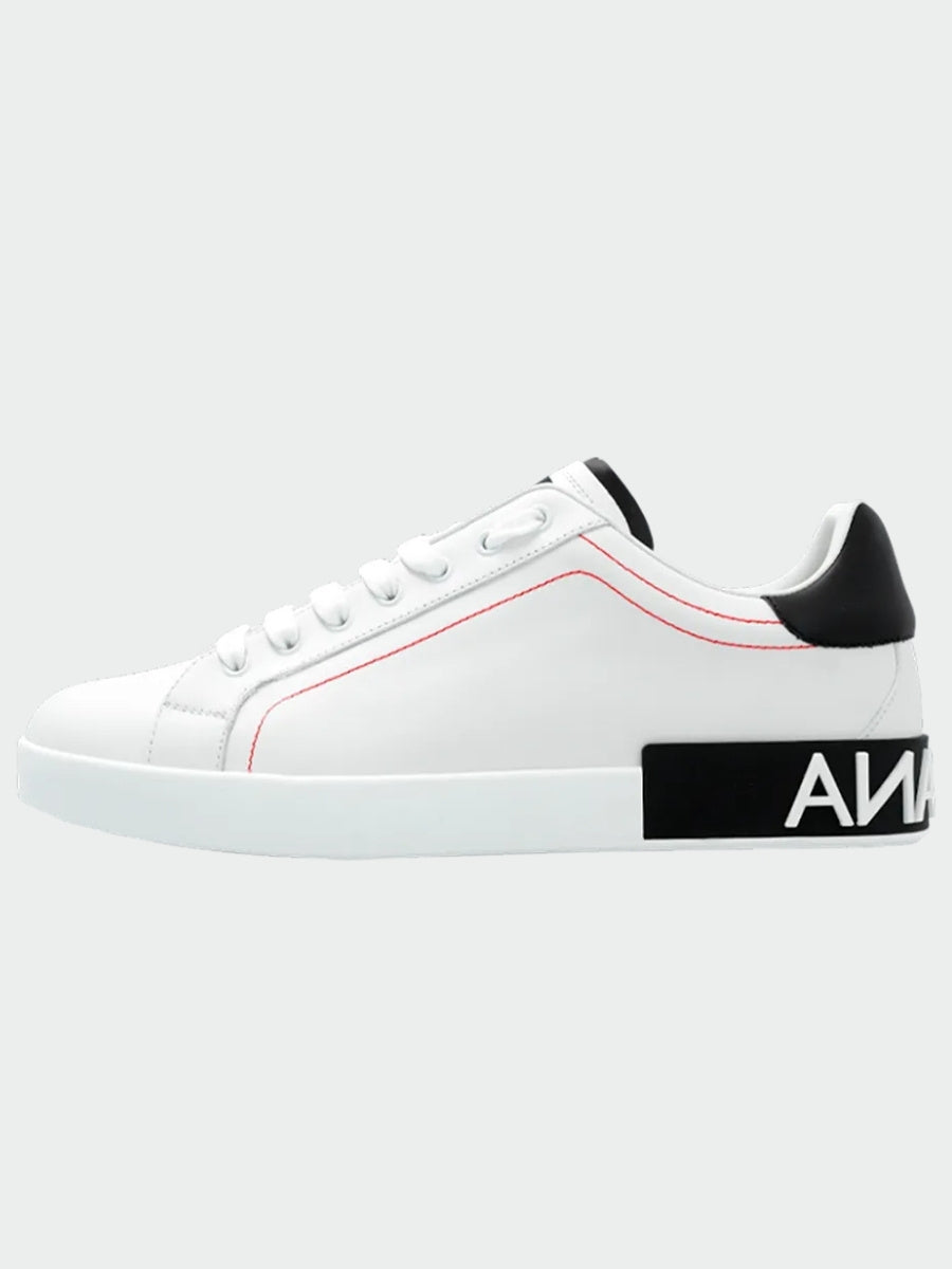 TENIS DOLCE & GABBANA PORTOFINO WHITE BLACK