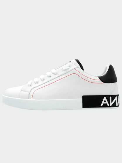 TENIS DOLCE & GABBANA PORTOFINO WHITE BLACK