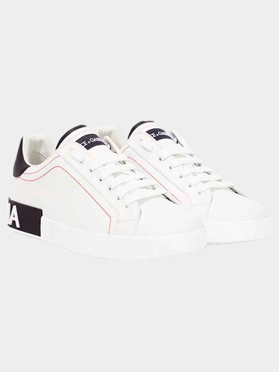 TENIS DOLCE & GABBANA PORTOFINO WHITE BLACK