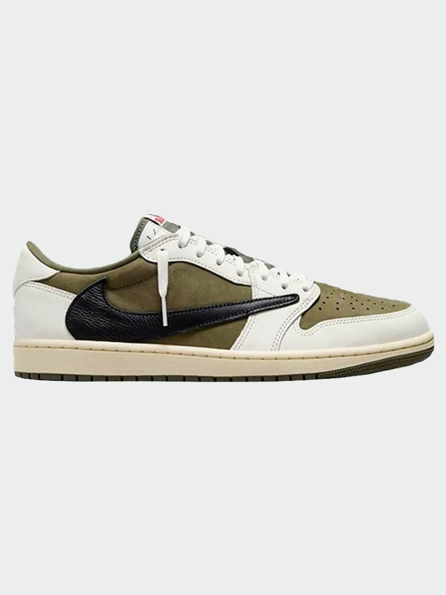 TENIS JORDAN 1 LOW OG TRAVIS SCOTT MEDIUM OLIVE — imagen 1