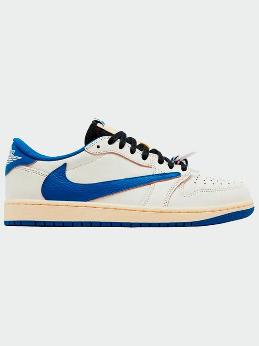 TENIS JORDAN 1 LOW OG SP FRAGMENT X TRAVIS SCOTT SAIL MILITARY BLUE
