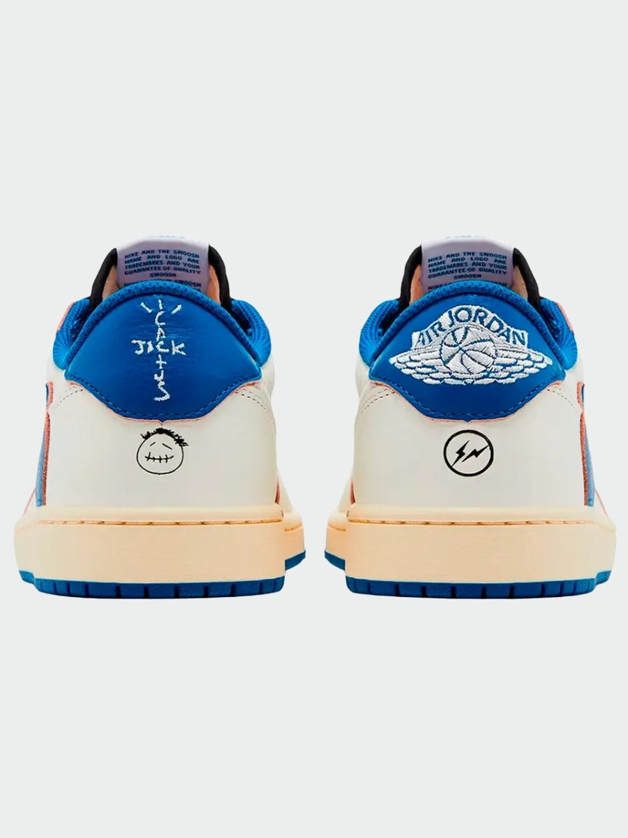 TENIS JORDAN 1 LOW OG SP FRAGMENT X TRAVIS SCOTT SAIL MILITARY BLUE