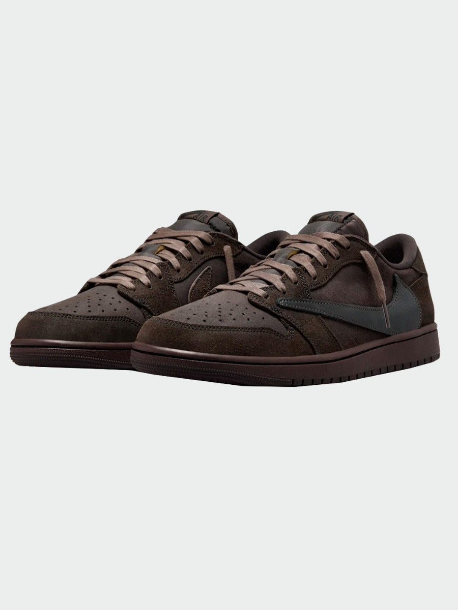 TENIS AIR JORDAN 1 LOW OG TRAVIS SCOTT VELVET BROWN