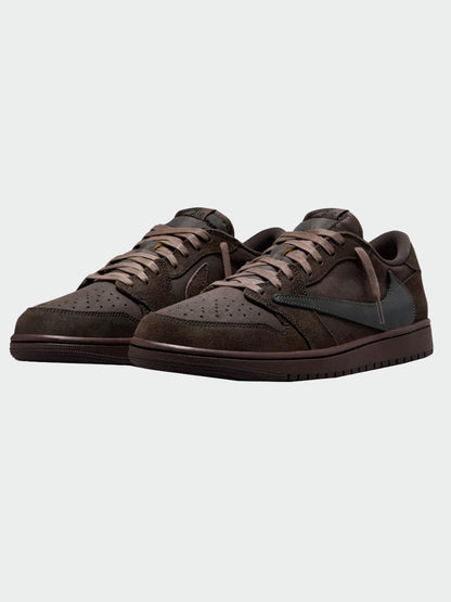 TENIS AIR JORDAN 1 LOW OG TRAVIS SCOTT VELVET BROWN