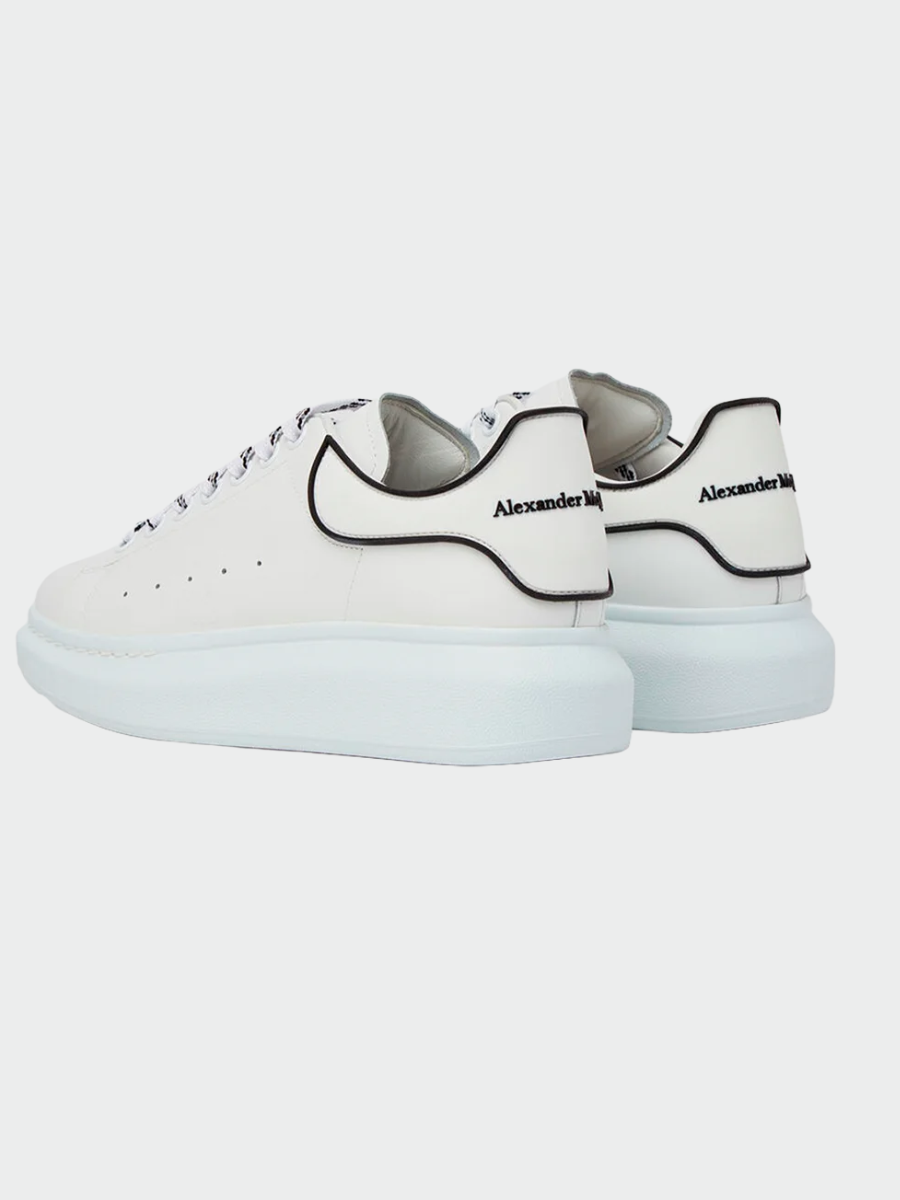 TENIS ALEXANDER MCQUEEN OVERSIZED WHITE BLACK TRIM