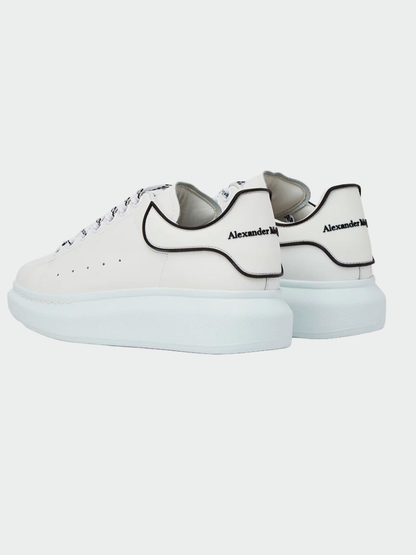 TENIS ALEXANDER MCQUEEN OVERSIZED WHITE BLACK TRIM