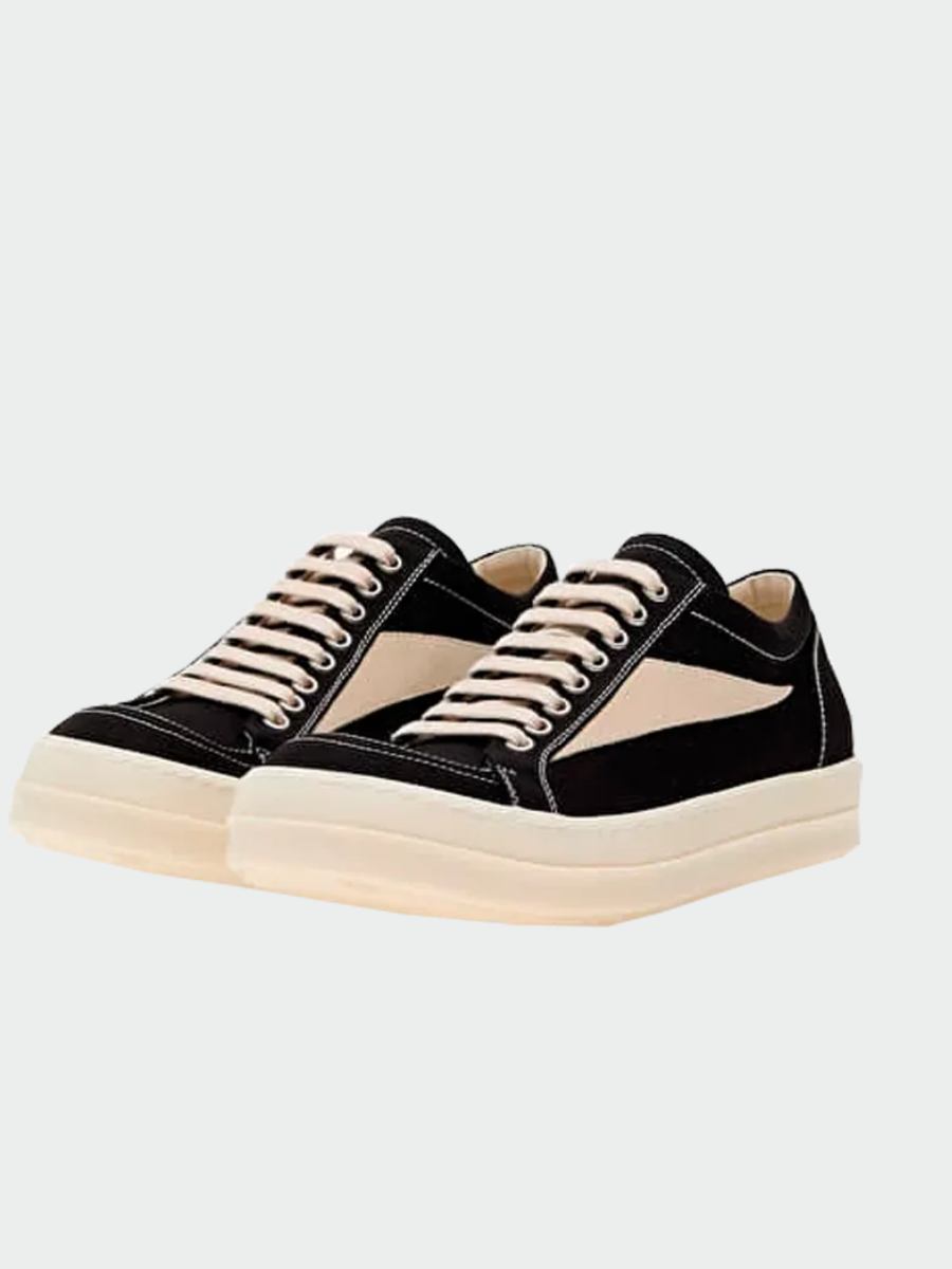 TENIS RICK OWENS DRKSHADW LUXOR VINTAGE LOW BLACK MILK