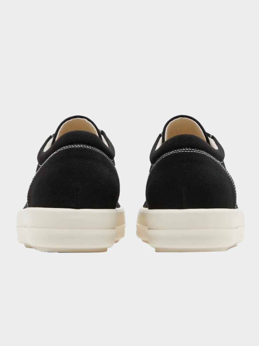 TENIS RICK OWENS DRKSHADW LUXOR VINTAGE LOW BLACK MILK