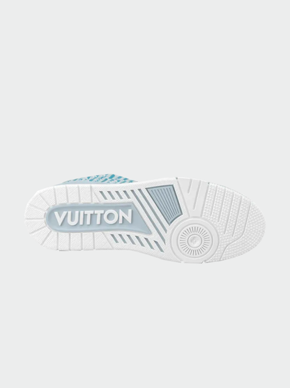 TENIS LOUIS VUITTON LV TRAINER BLUE STRIPE MONOGRAM