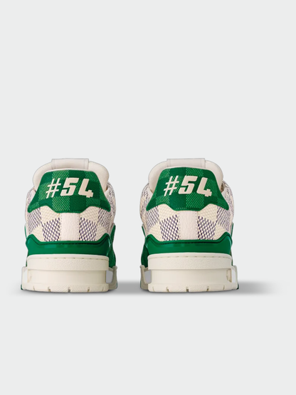 TENIS LOUIS VUITTON LV TRAINER DAMIER WHITE GREEN