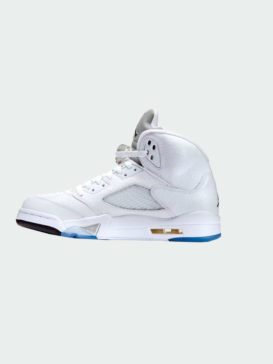 TENIS JORDAN 5 WHITE METALLIC 2026