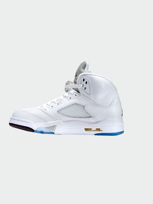TENIS JORDAN 5 WHITE METALLIC 2026