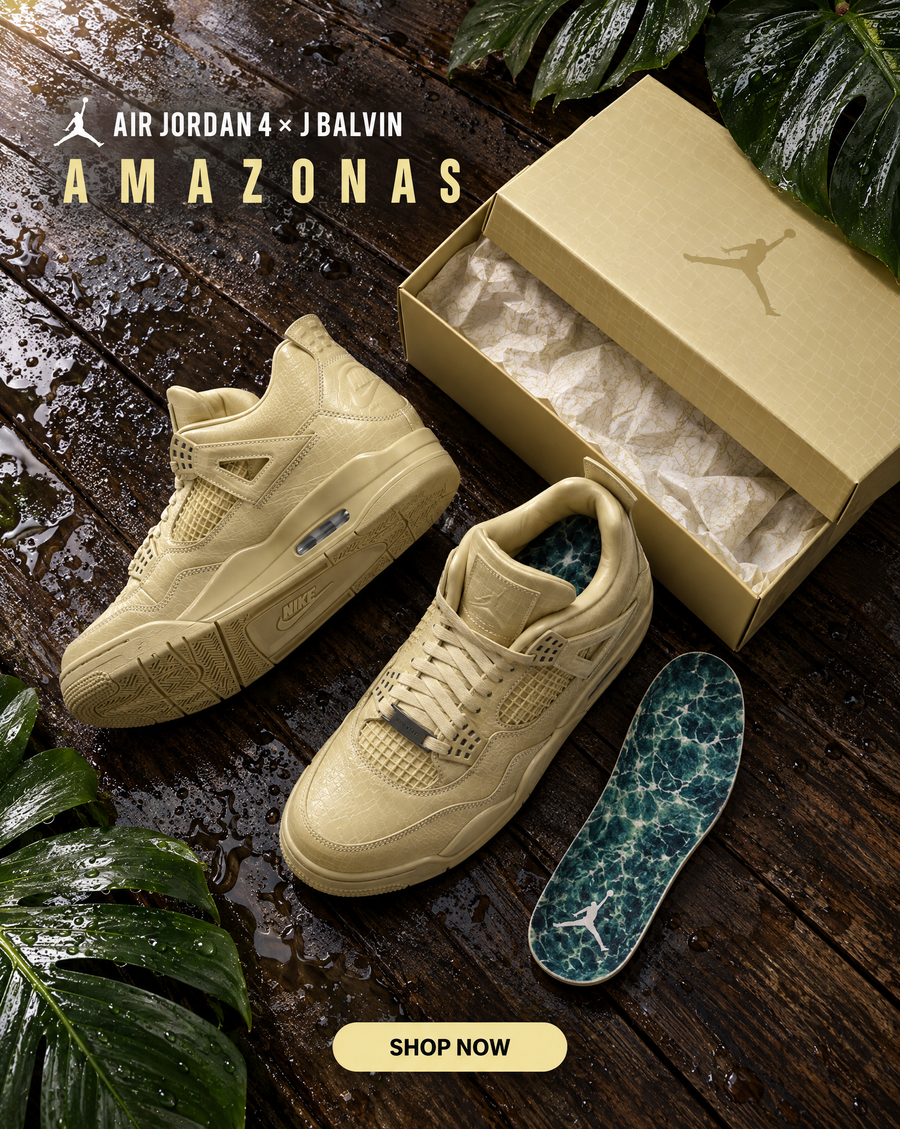 Jordan 4 J Balvin Lemonade Amazonas — imagen 2