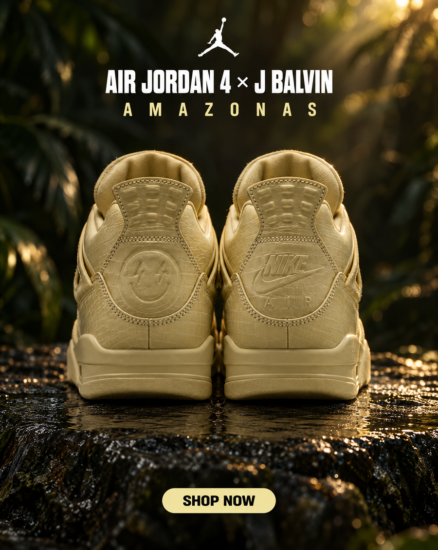 Jordan 4 J Balvin Lemonade Amazonas — imagen 3