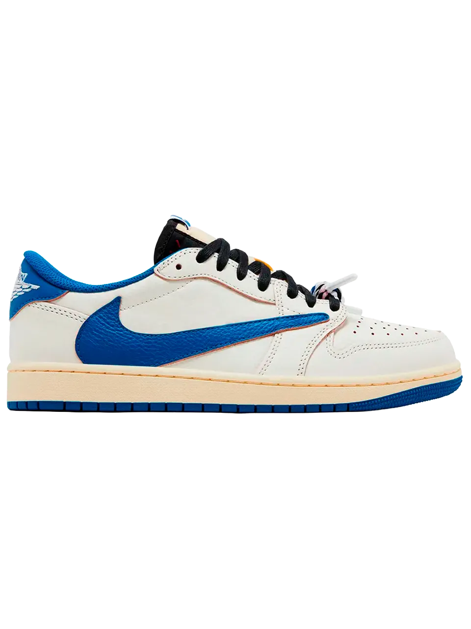 TENIS JORDAN 1 LOW OG SP FRAGMENT X TRAVIS SCOTT SAIL MILITARY BLUE