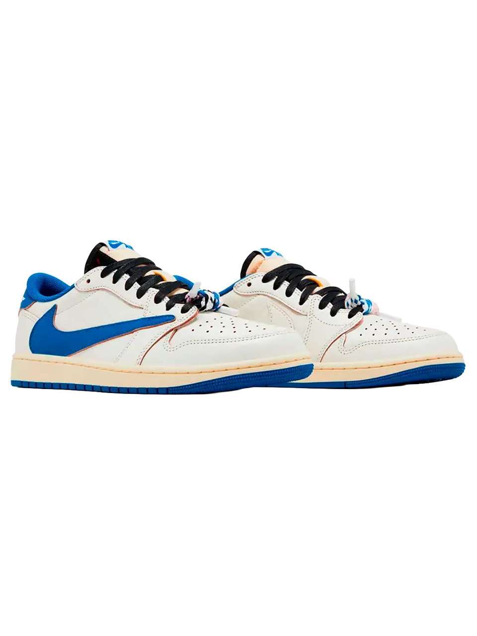 TENIS JORDAN 1 LOW OG SP FRAGMENT X TRAVIS SCOTT SAIL MILITARY BLUE