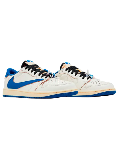 TENIS JORDAN 1 LOW OG SP FRAGMENT X TRAVIS SCOTT SAIL MILITARY BLUE