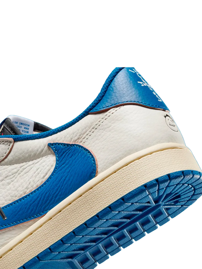 TENIS JORDAN 1 LOW OG SP FRAGMENT X TRAVIS SCOTT SAIL MILITARY BLUE