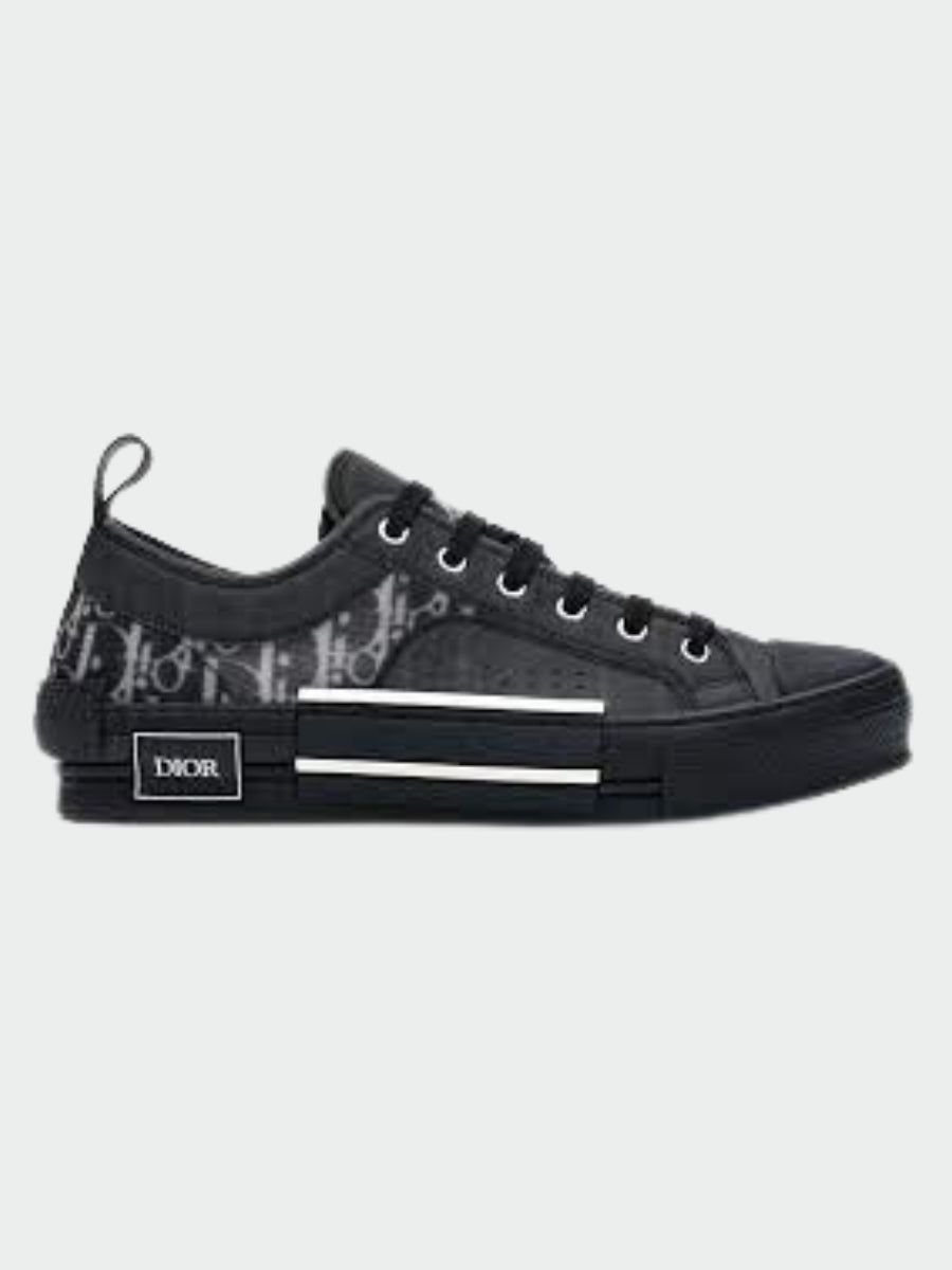 Dior B23 Low Top Canvas Oblique Black