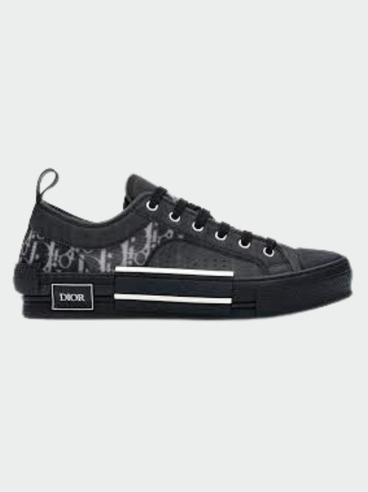 Dior B23 Low Top Canvas Oblique Black
