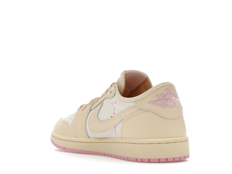 Jordan 1 Low x Travis Scott Shy Pink Sail