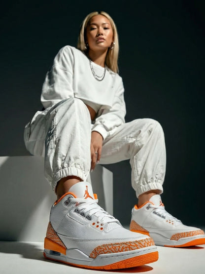 TENIS JORDAN 3 ORANGE CITRUS