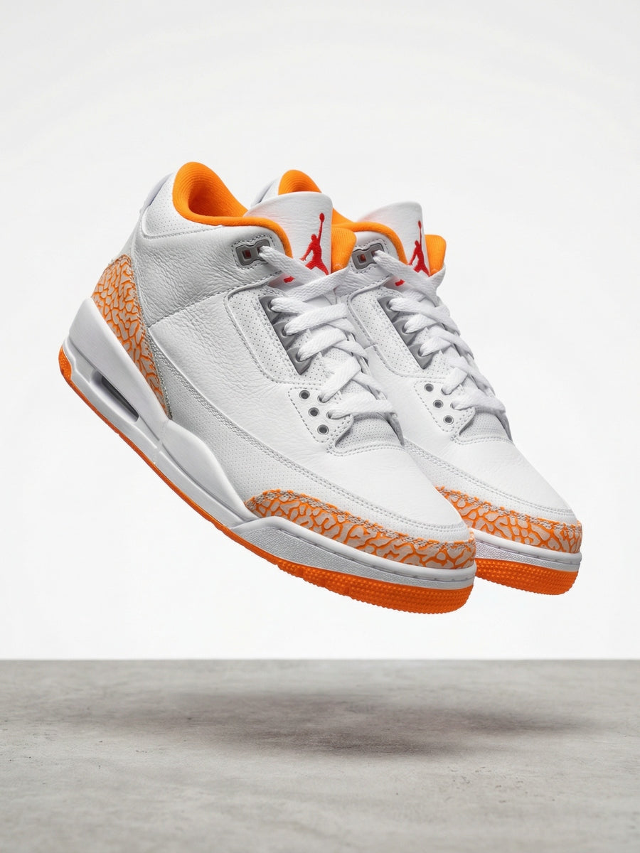TENIS JORDAN 3 ORANGE CITRUS